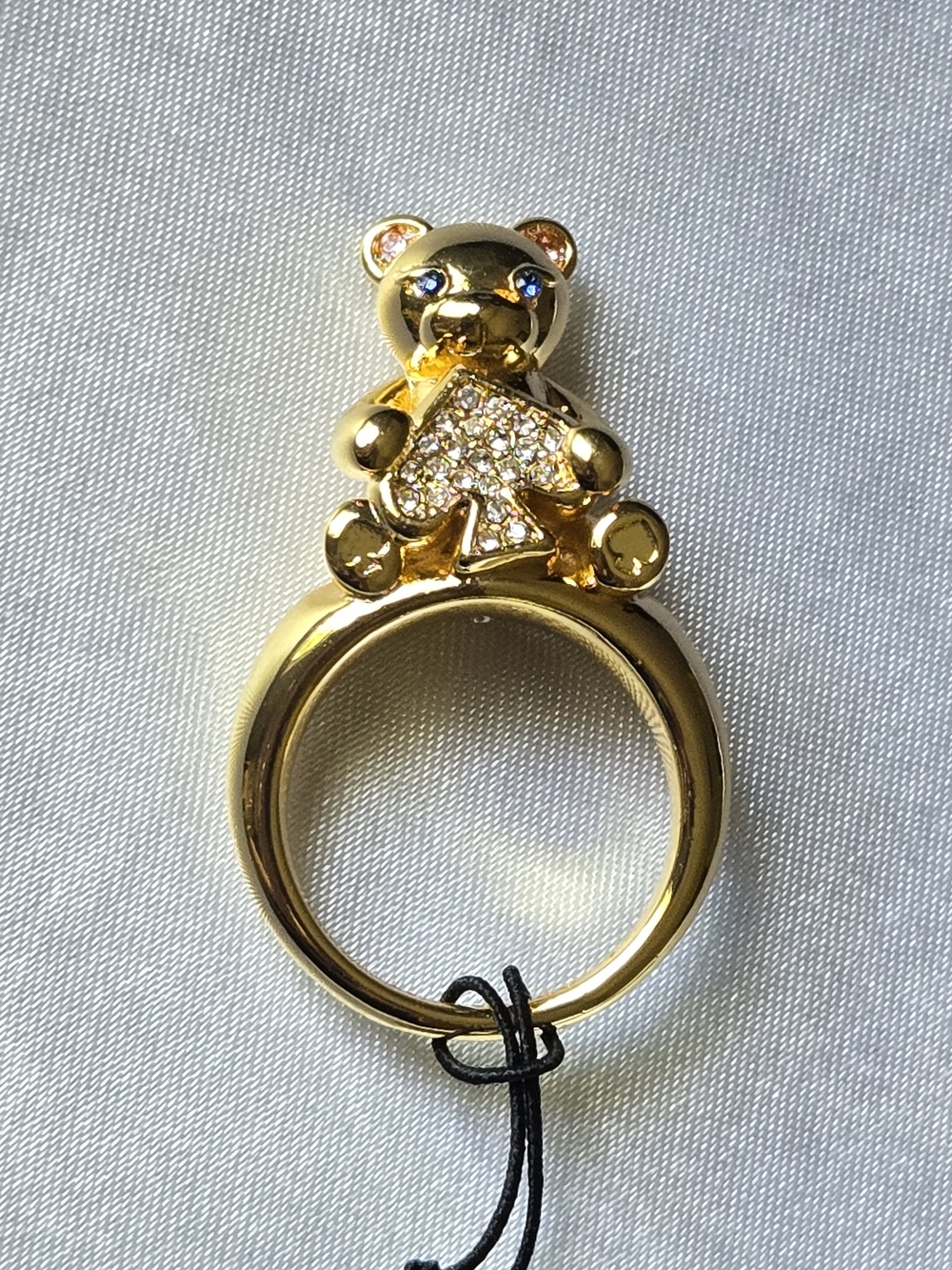 kate spade NWT "Oh What Fun" Spade Teddy Bear Ring 6.5 - Picture 2 of 6